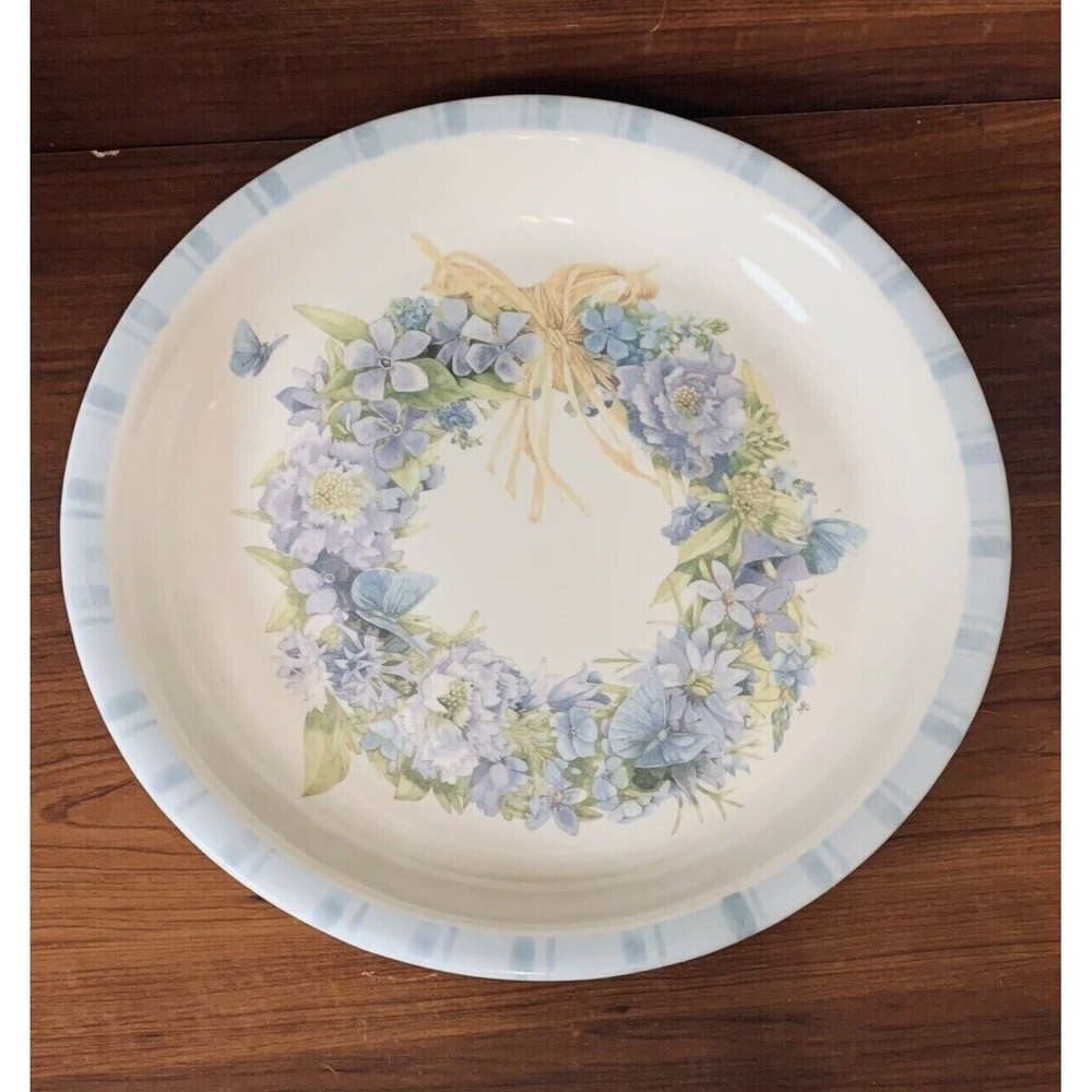 Hallmark Marjolein Bastin Nature's Sketchbook Blue Floral Serving Platter